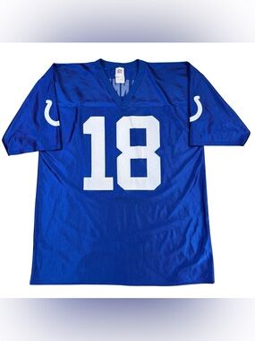 Vintage Y2K NFL Indianapolis Colts Peyton Manning Football Jersey #18 Men’s XL